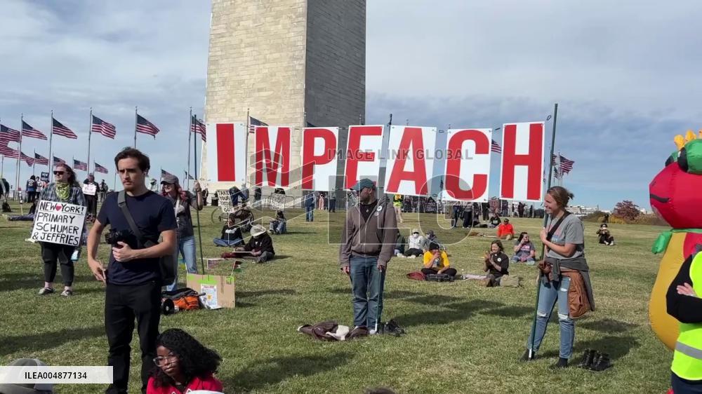 US: D.C. Protest Marks One Year Since Trump Re-Election 2