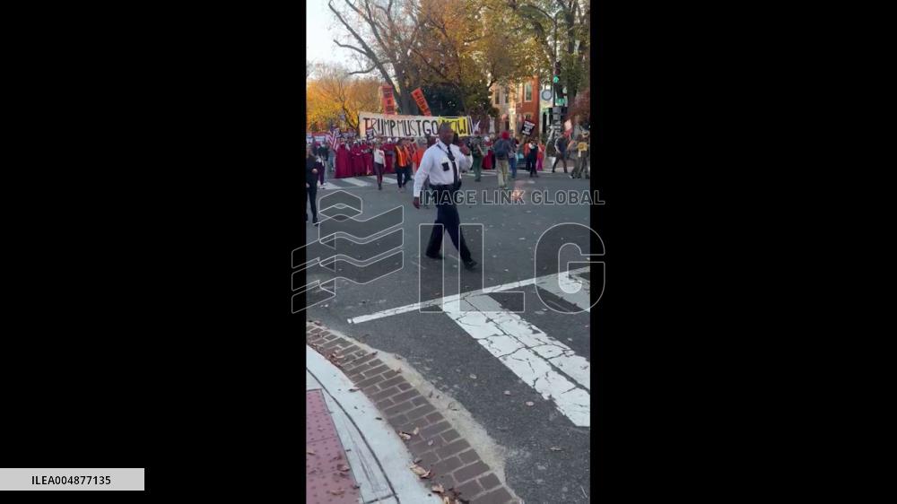 US: D.C. Protest Marks One Year Since Trump Re-Election