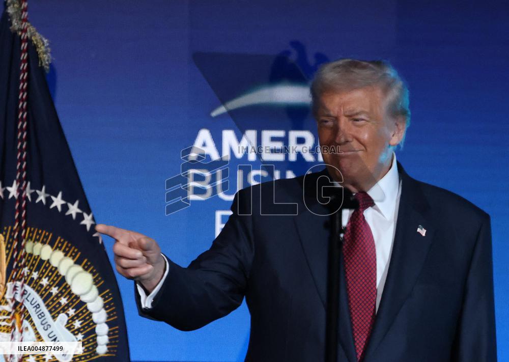 President Trump At American Business Forum - Miami