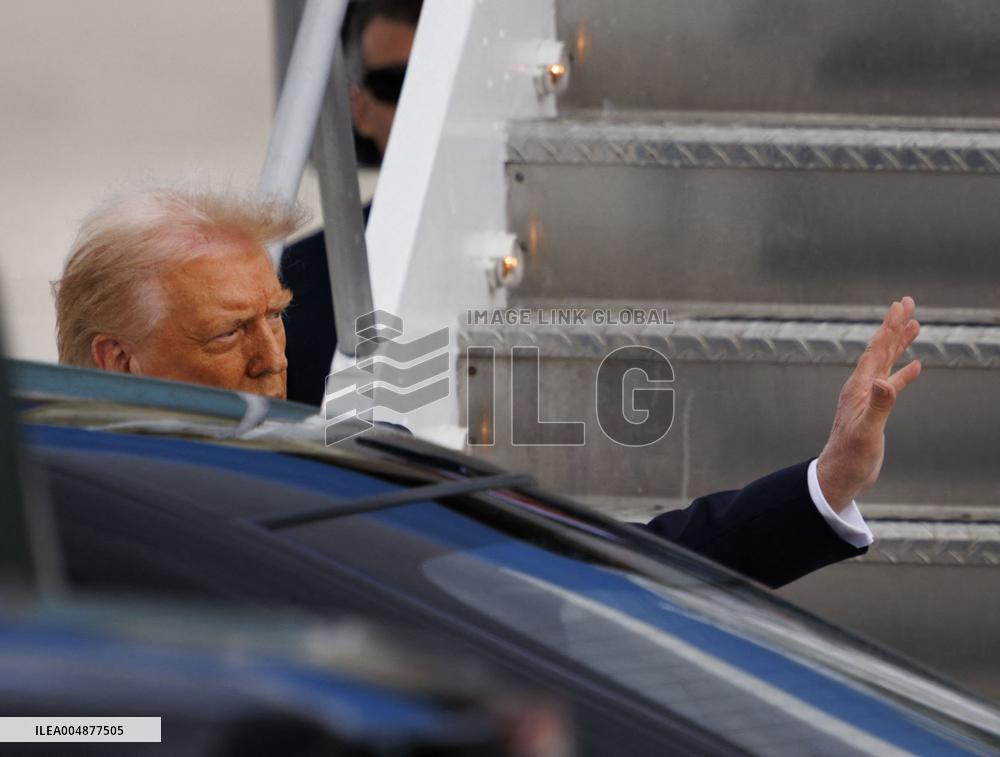 President Trump Arrives In Miami