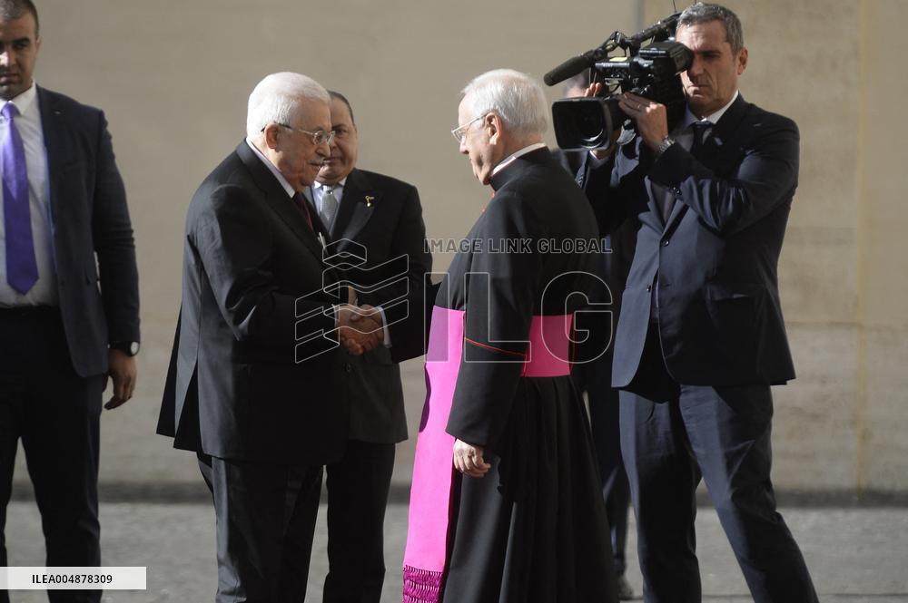 President Abbas Visits Vatican - Italy
