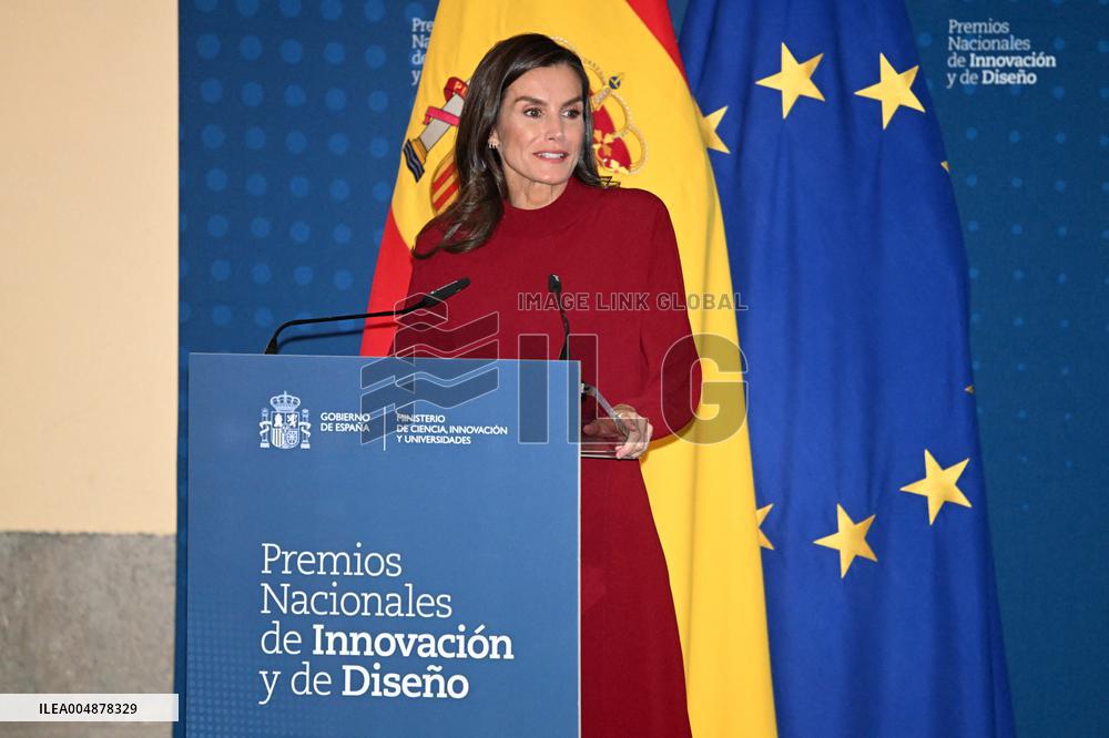 Queen Letizia Presides Over The National Innovation And Design Awards - Madrid
