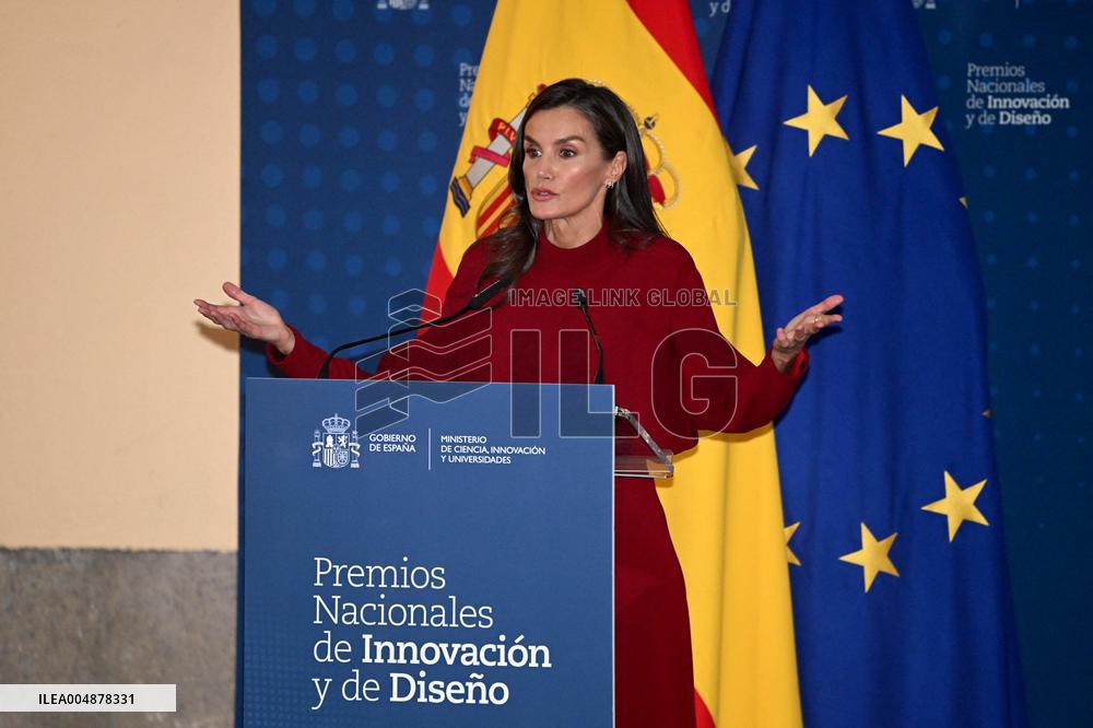 Queen Letizia Presides Over The National Innovation And Design Awards - Madrid