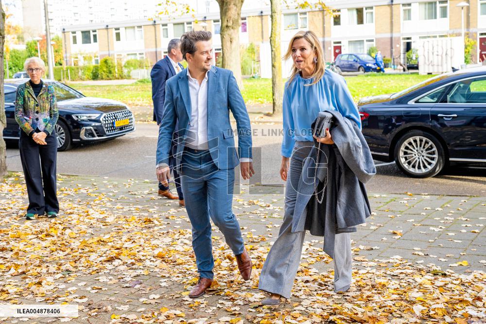 Queen Maxima Visits Enik Recovery College - Utrecht