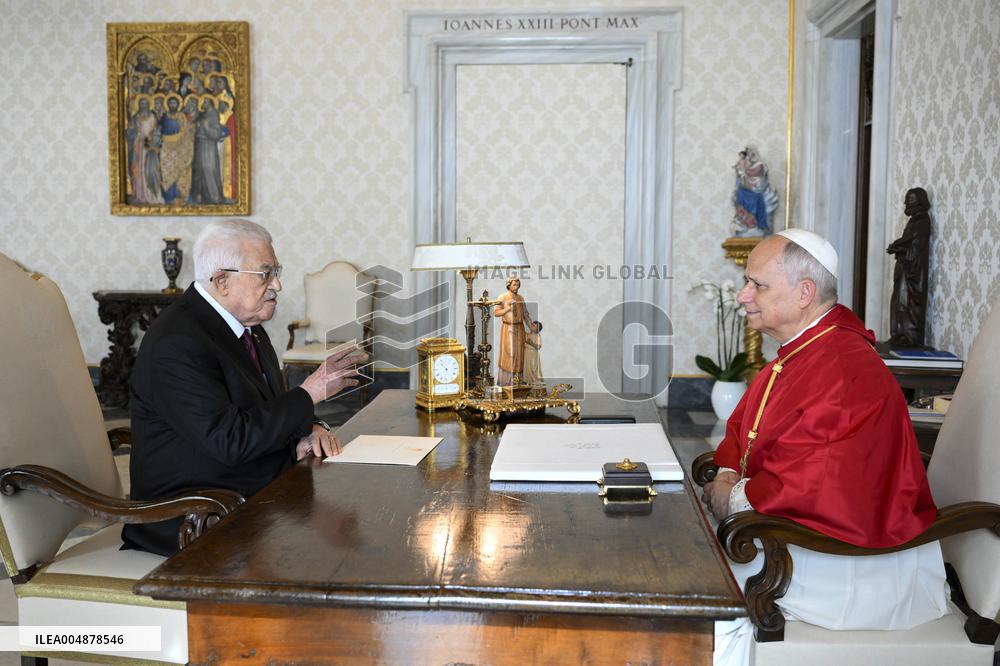 Pope Leo XIV Meets Mahmoud Abbas - Vatican