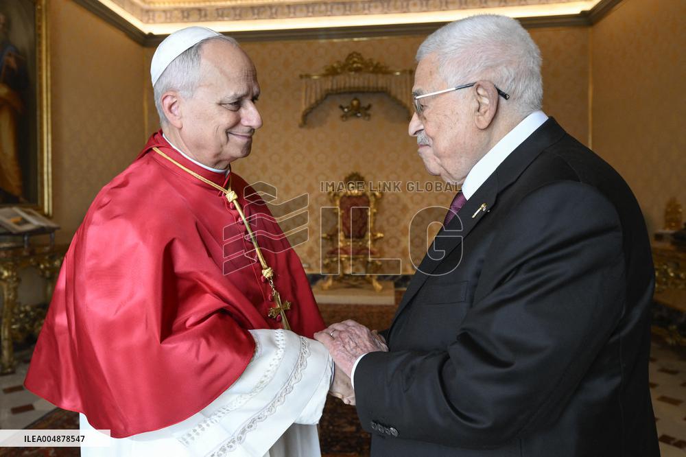 Pope Leo XIV Meets Mahmoud Abbas - Vatican