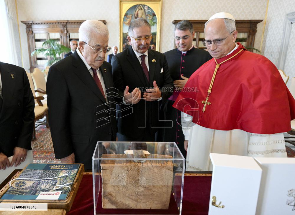 Pope Leo XIV Meets Mahmoud Abbas - Vatican