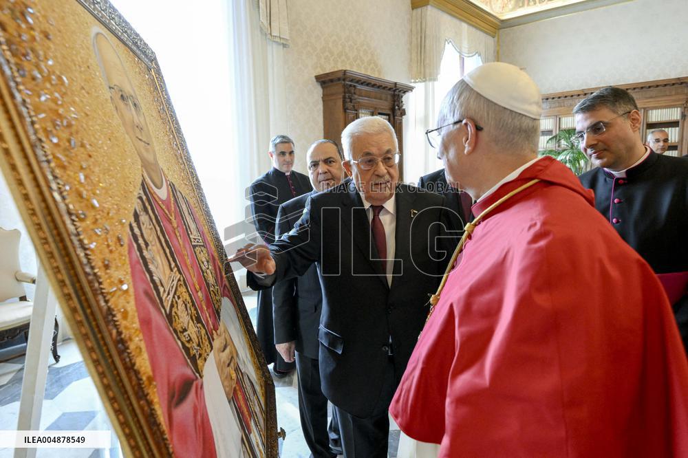 Pope Leo XIV Meets Mahmoud Abbas - Vatican