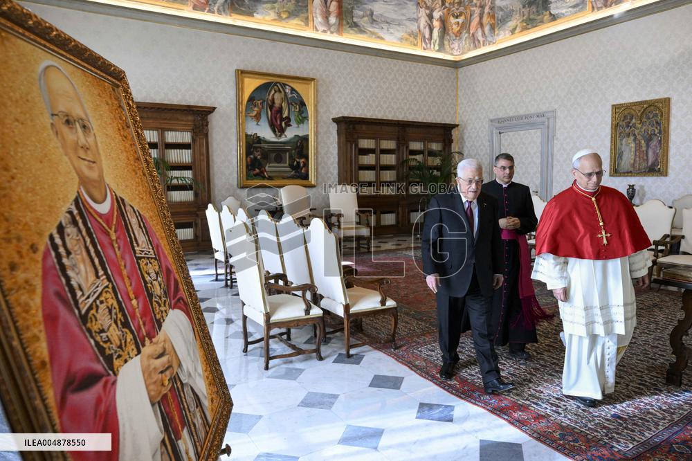 Pope Leo XIV Meets Mahmoud Abbas - Vatican
