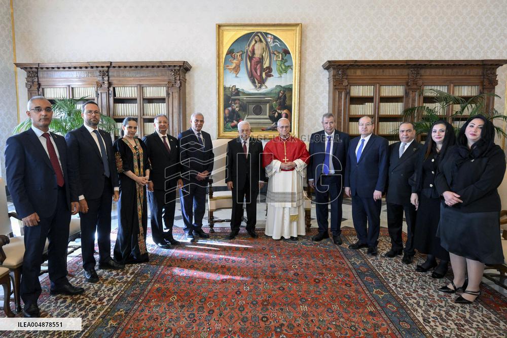 Pope Leo XIV Meets Mahmoud Abbas - Vatican