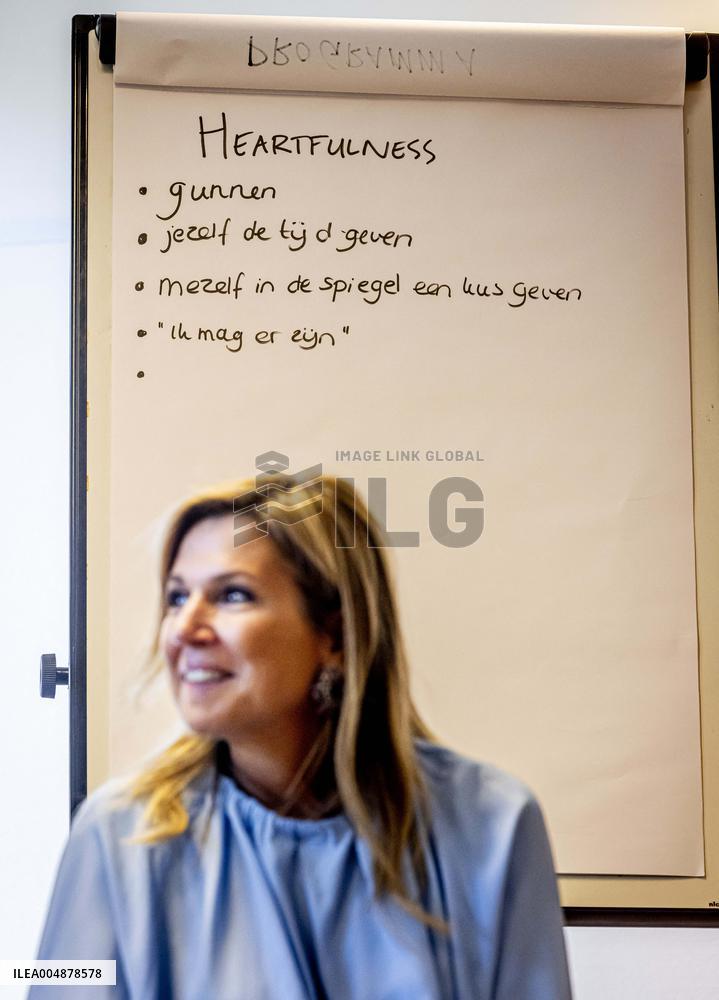 Queen Maxima Visits Enik Recovery College - Utrecht