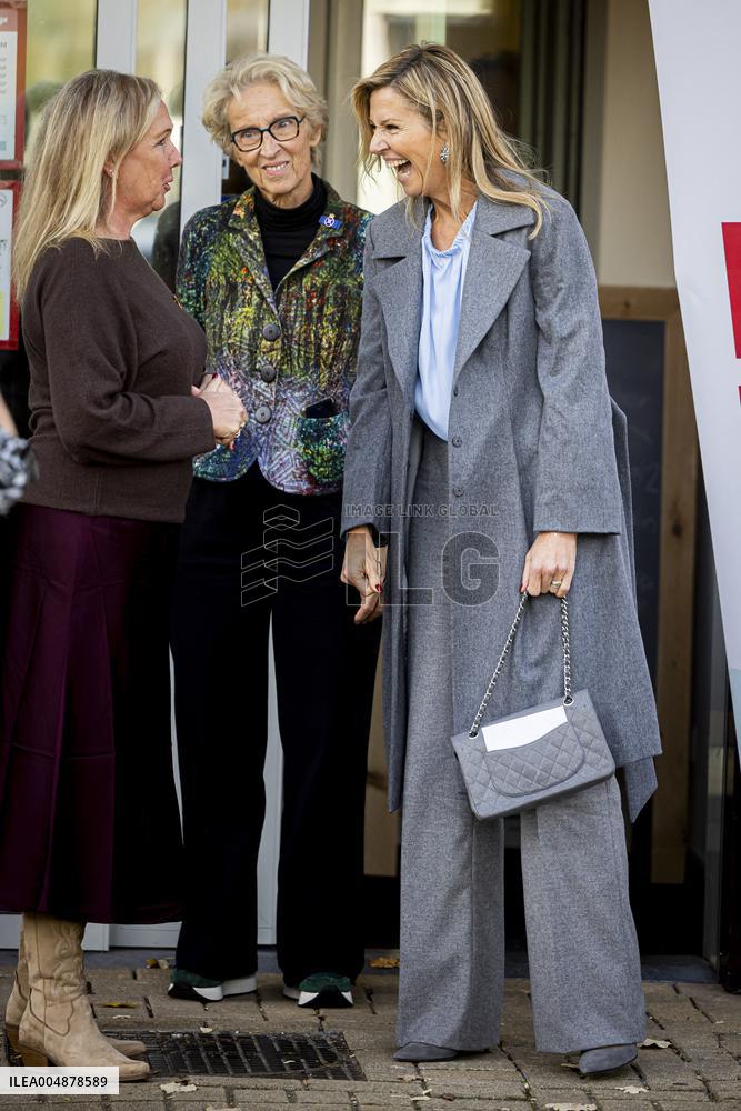 Queen Maxima Visits Enik Recovery College - Utrecht