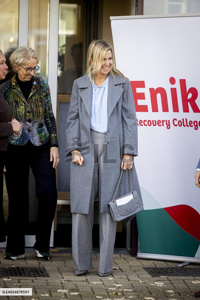Queen Maxima Visits Enik Recovery College - Utrecht
