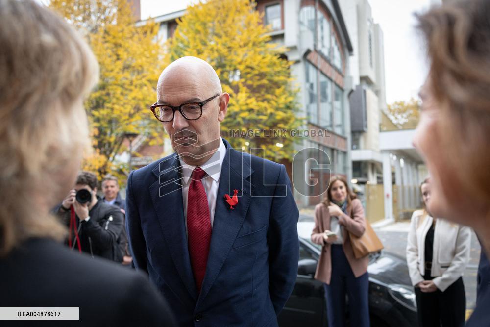 Roland Lescure at the Future4Care Incubator for the French Tech - Paris AJ