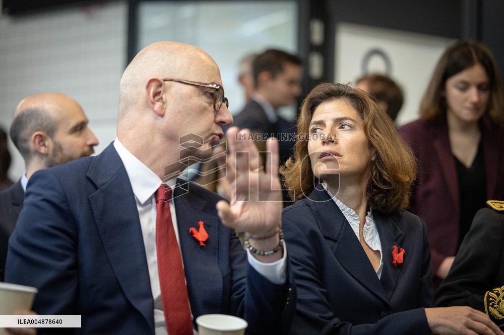 Roland Lescure at the Future4Care Incubator for the French Tech - Paris AJ