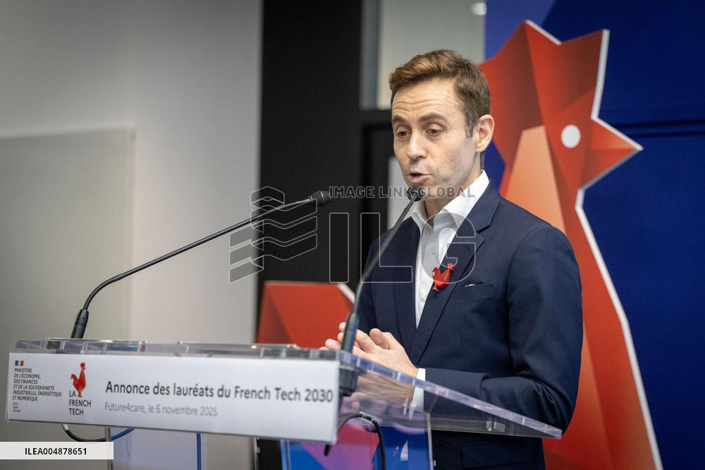 Roland Lescure at the Future4Care Incubator for the French Tech - Paris AJ