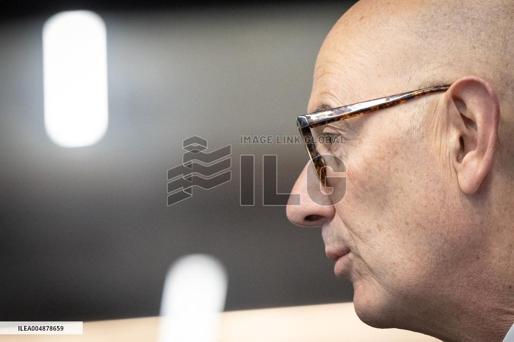 Roland Lescure at the Future4Care Incubator for the French Tech - Paris AJ