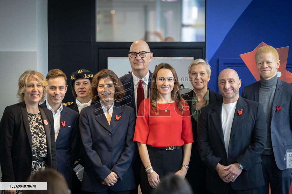 Roland Lescure at the Future4Care Incubator for the French Tech - Paris AJ
