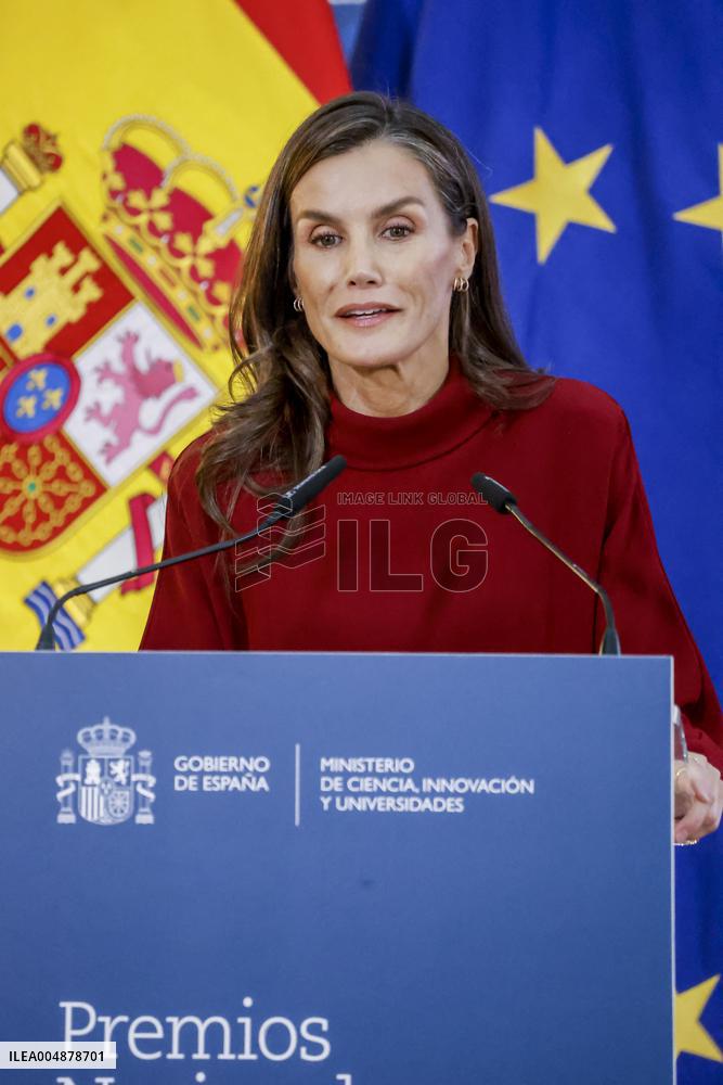 Queen Letizia Presides Over The National Innovation And Design Awards - Madrid - David