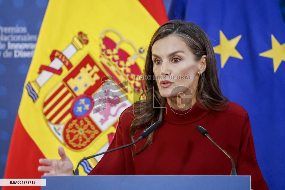 Queen Letizia Presides Over The National Innovation And Design Awards - Madrid - David