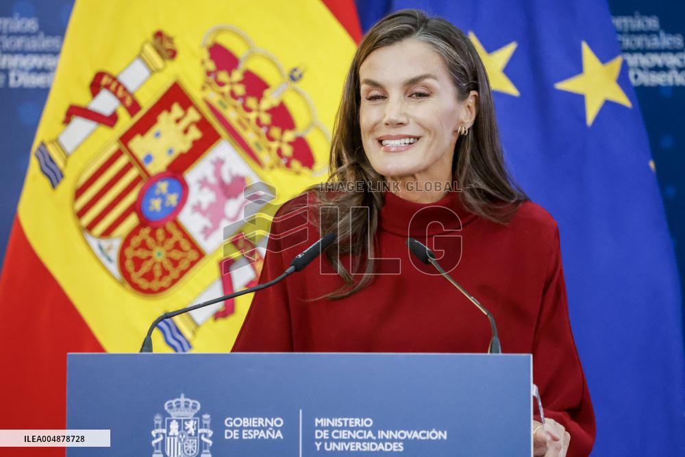 Queen Letizia Presides Over The National Innovation And Design Awards - Madrid - David