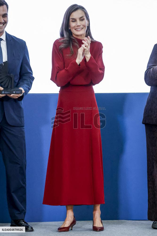 Queen Letizia Presides Over The National Innovation And Design Awards - Madrid
