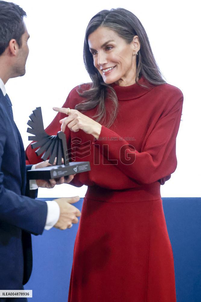 Queen Letizia Presides Over The National Innovation And Design Awards - Madrid