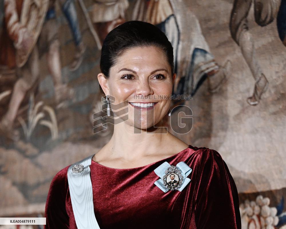 SWEDEN'S CROWN PRINCESS AT GUSTAV ADOLF'S ACADEMY