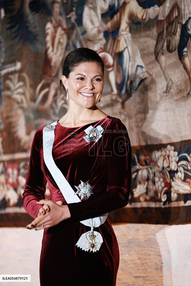 SWEDEN'S CROWN PRINCESS AT GUSTAV ADOLF'S ACADEMY