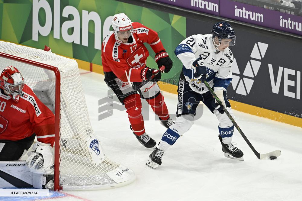 Euro Hockey Tour 2025 in Tampere, Finland - Switzerland vs. Finland