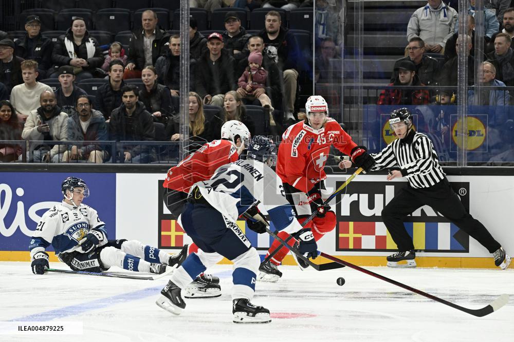Euro Hockey Tour 2025 in Tampere, Finland - Switzerland vs. Finland