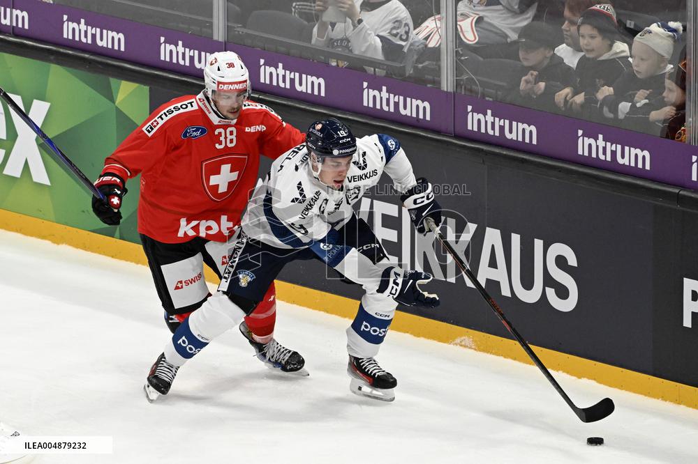 Euro Hockey Tour 2025 in Tampere, Finland - Switzerland vs. Finland