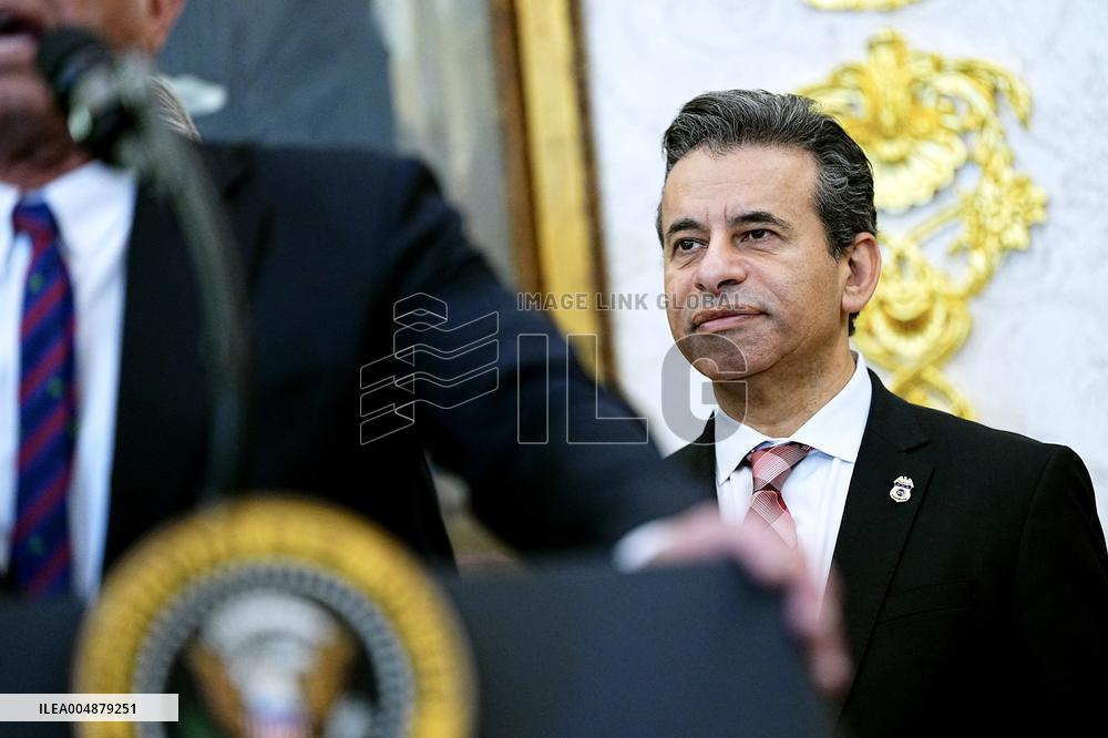 Trump Speaks in The Oval Office - Washington