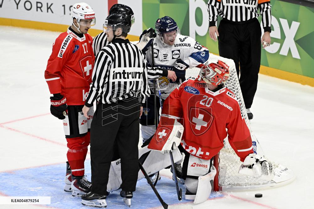 Euro Hockey Tour 2025 in Tampere, Finland - Switzerland vs. Finland
