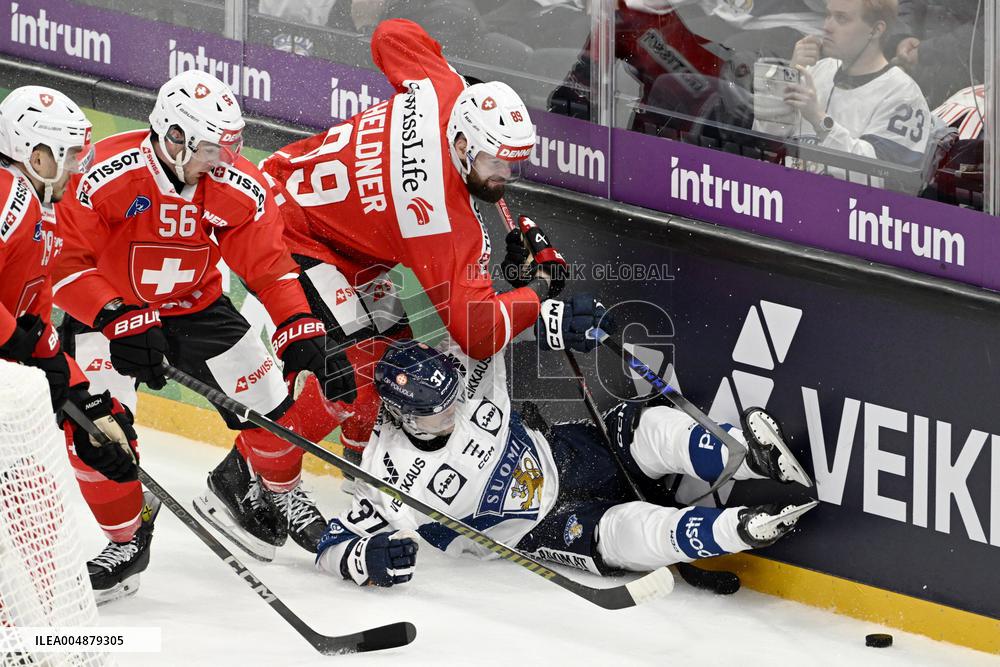 Euro Hockey Tour 2025 in Tampere, Finland - Switzerland vs. Finland