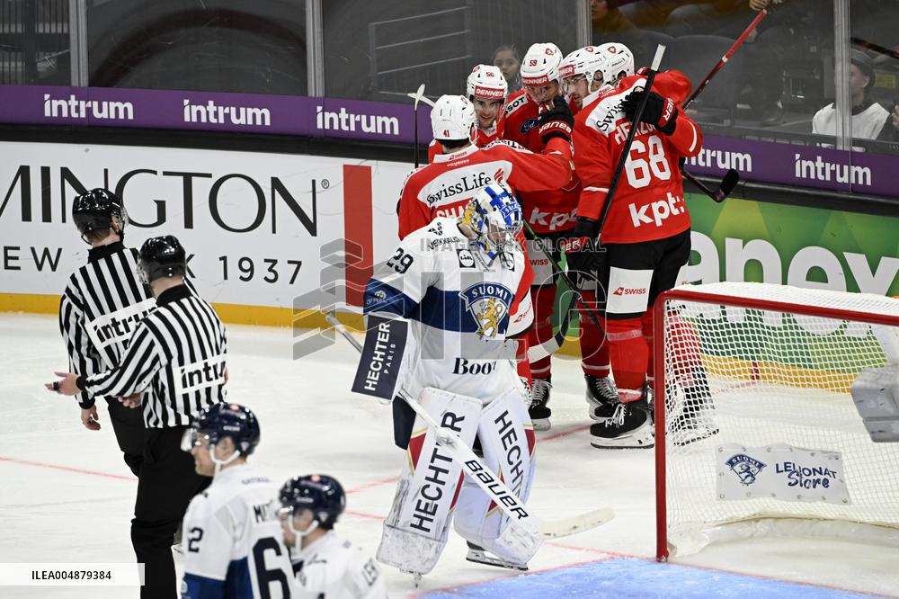 Euro Hockey Tour 2025 in Tampere, Finland - Switzerland vs. Finland
