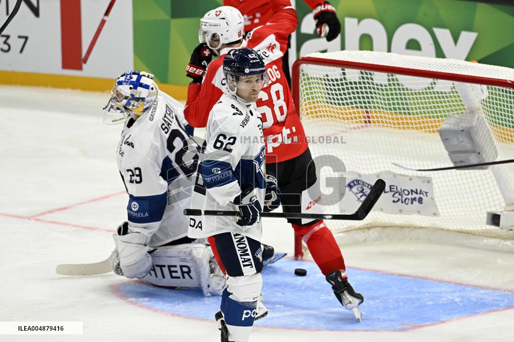 Euro Hockey Tour 2025 in Tampere, Finland - Switzerland vs. Finland