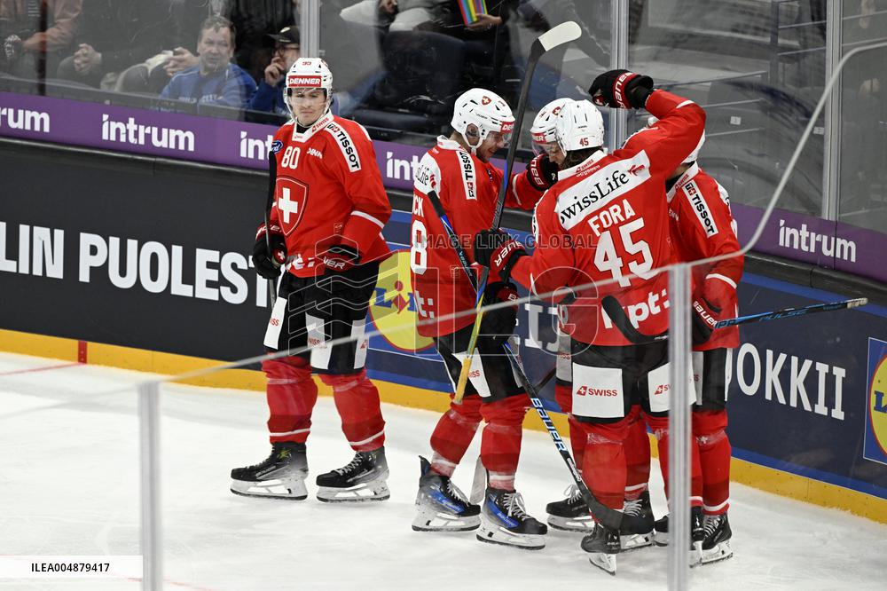 Euro Hockey Tour 2025 in Tampere, Finland - Switzerland vs. Finland