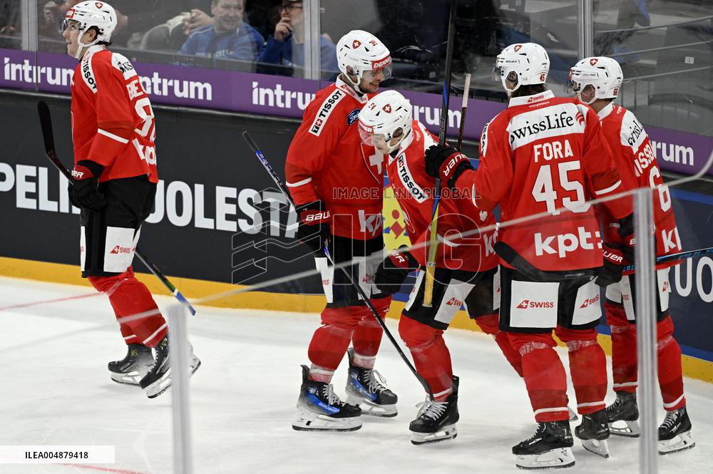 Euro Hockey Tour 2025 in Tampere, Finland - Switzerland vs. Finland