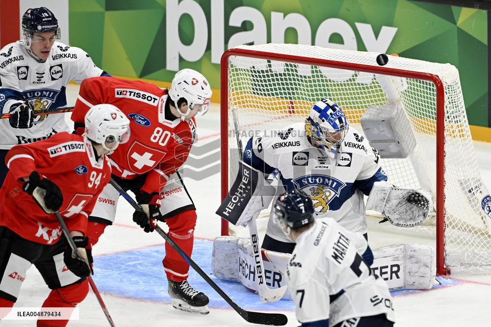 Euro Hockey Tour 2025 in Tampere, Finland - Switzerland vs. Finland