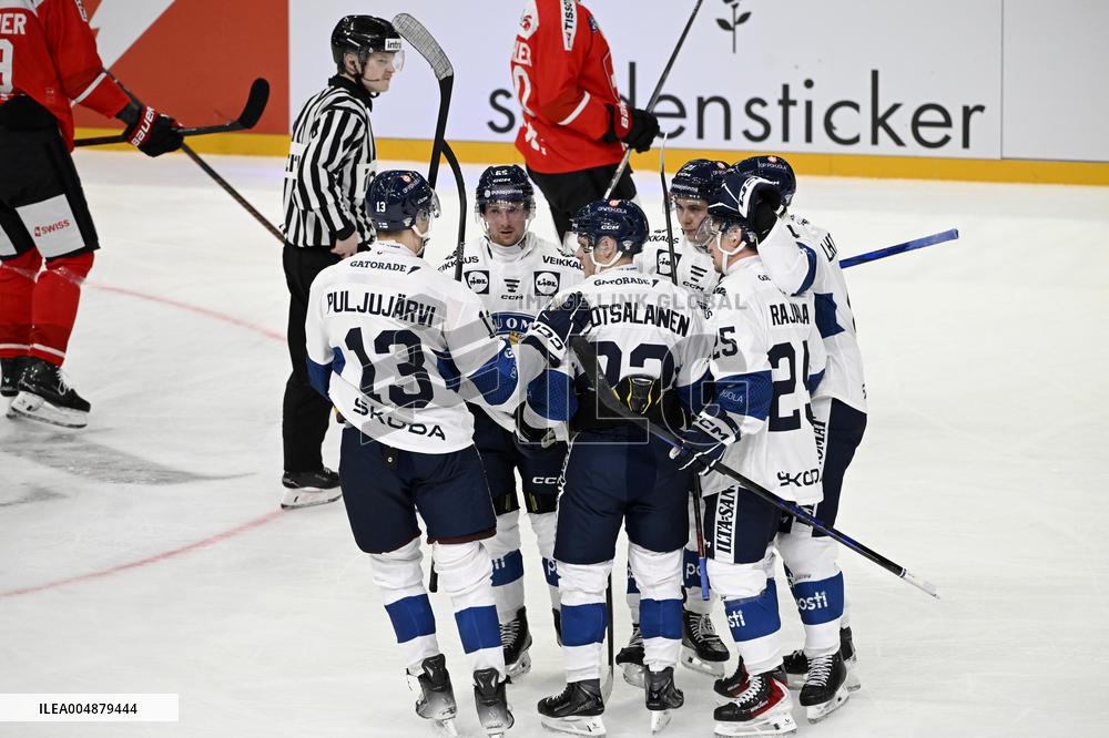 Euro Hockey Tour 2025 in Tampere, Finland - Switzerland vs. Finland