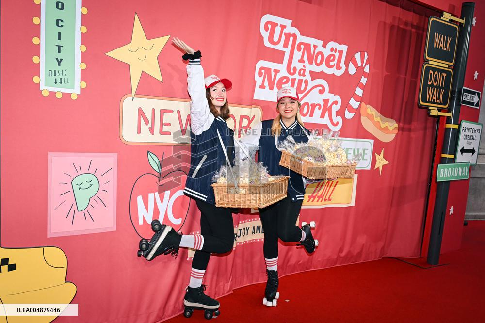 Inauguration of the Printemps Christmas window displays in Paris FA