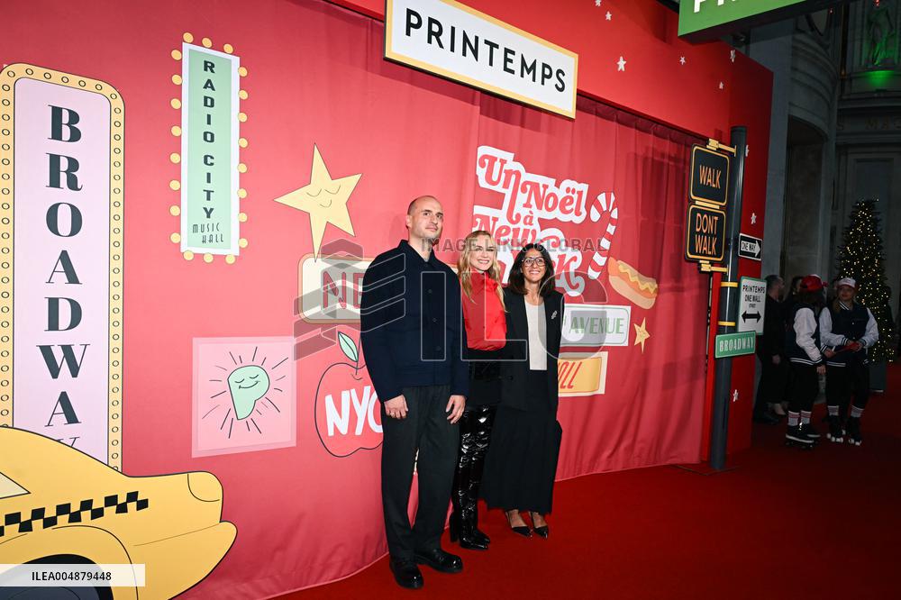Inauguration of the Printemps Christmas window displays in Paris FA