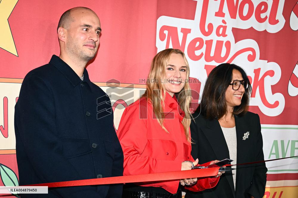 Inauguration of the Printemps Christmas window displays in Paris FA