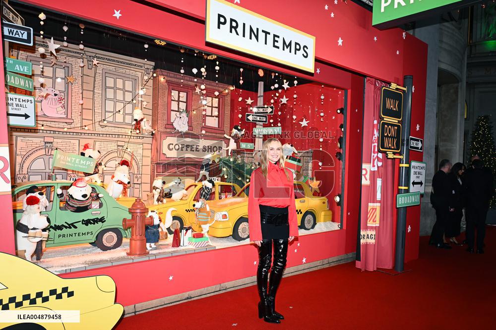 Inauguration of the Printemps Christmas window displays in Paris FA