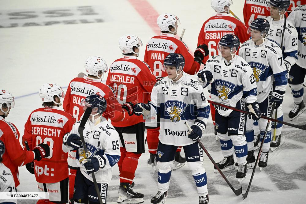 Euro Hockey Tour 2025 in Tampere, Finland - Switzerland vs. Finland