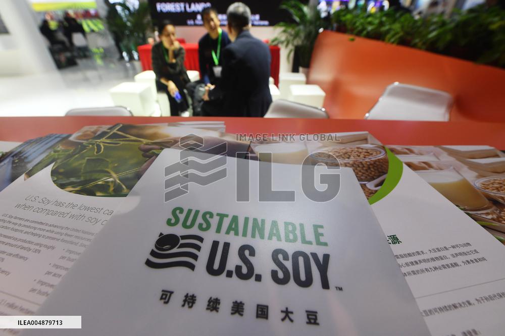 U.S. Soybean Export Council booth at 8TH CIIE in Shanghai