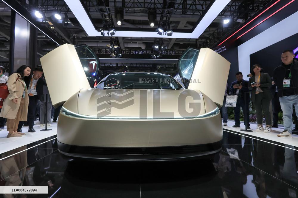 Tesla Cyber Autonomous EV at 8th CIIE in Shanghai