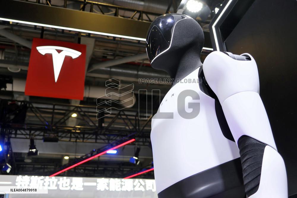 Tesla Optimus Humanoid Robot at 8th CIIE in Shanghai