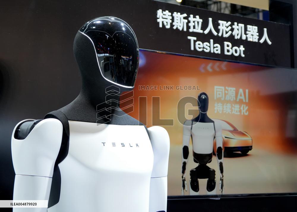 Tesla Optimus Humanoid Robot at 8th CIIE in Shanghai